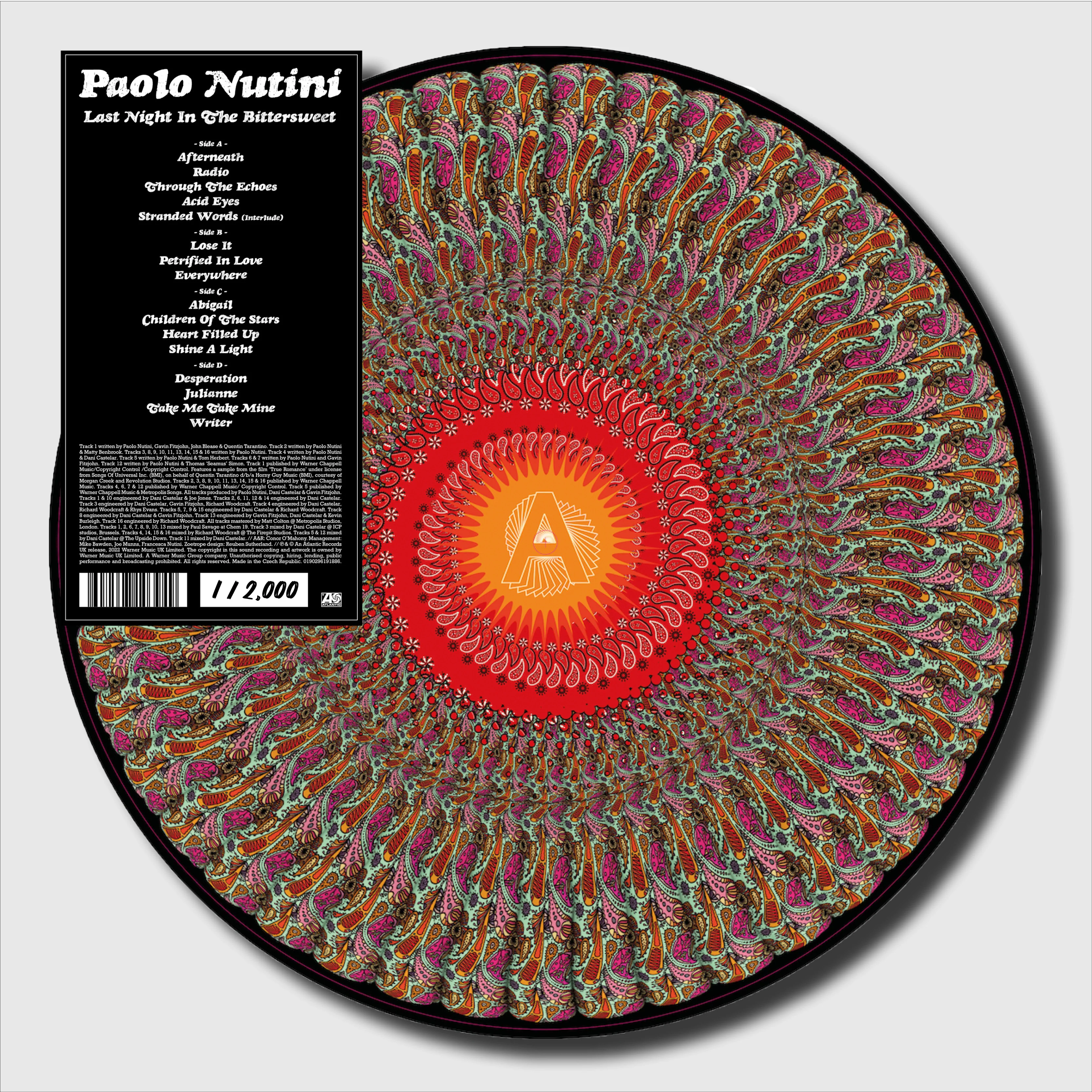 Paolo Nutini: Last Night In The Bittersweet (Paisley Zoetrope)