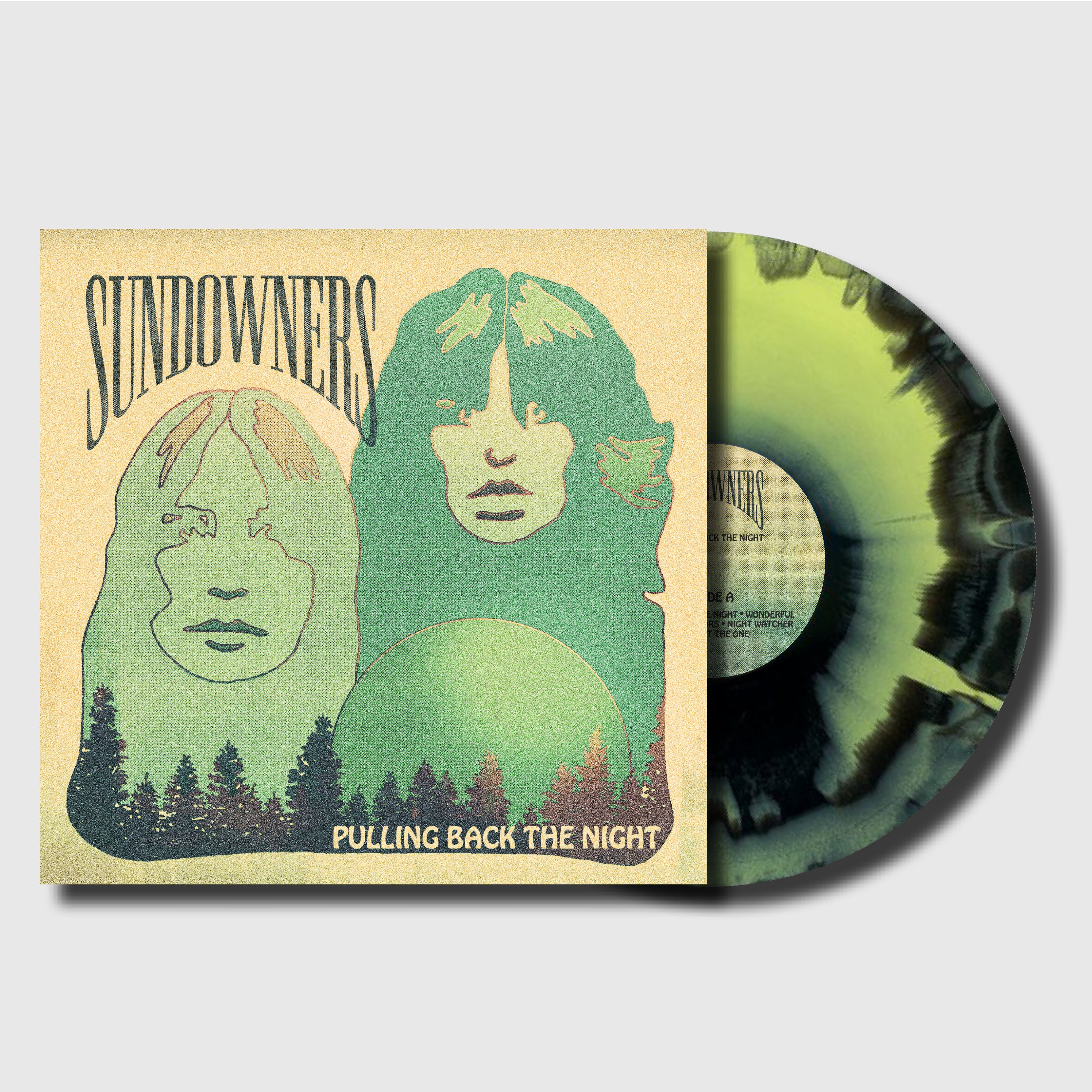 Sundowners - Pulling Back The Night (Neon Green / Black Starburst)
